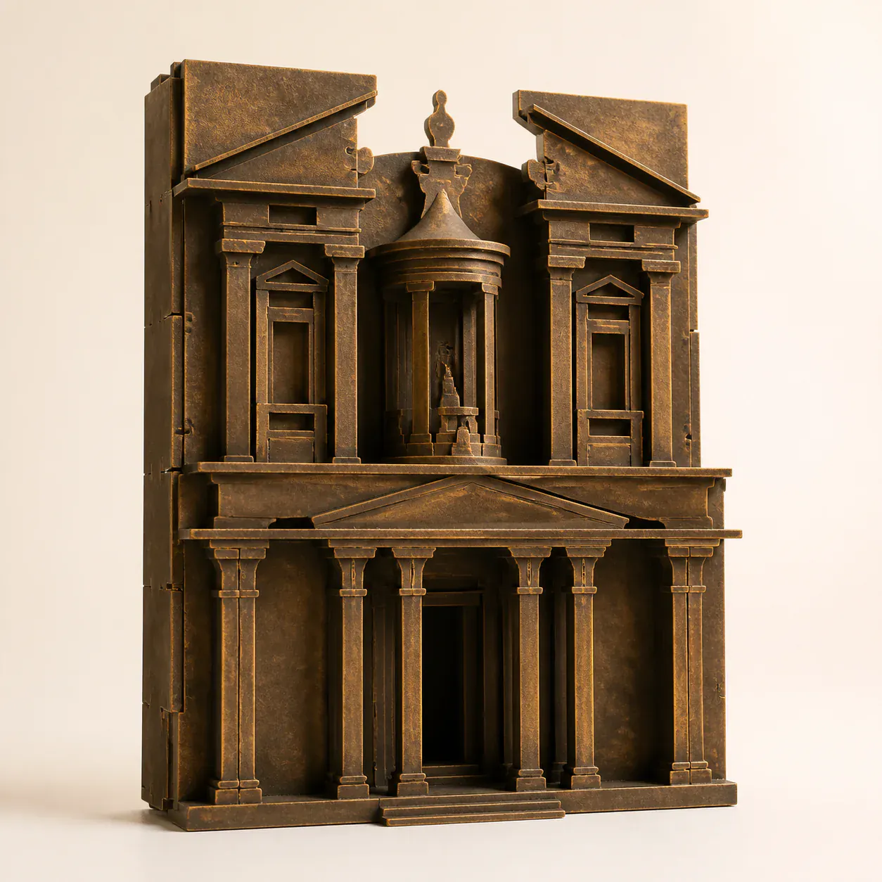 Studio photograph of The Treasury architectural metal object